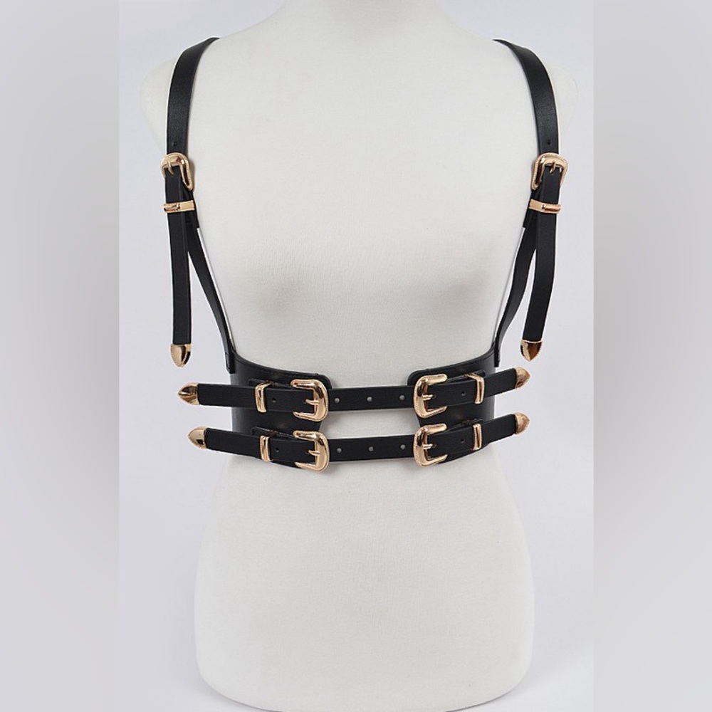 56A. Multi Buckle Harness Belt